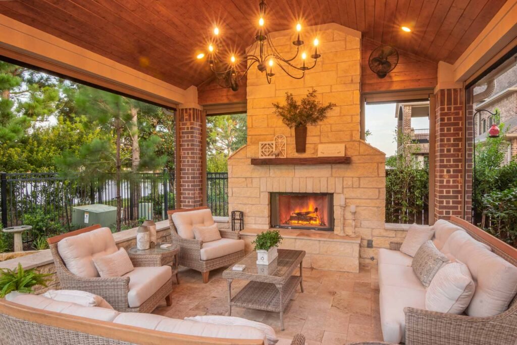Transform your Patio Cover fireplaces