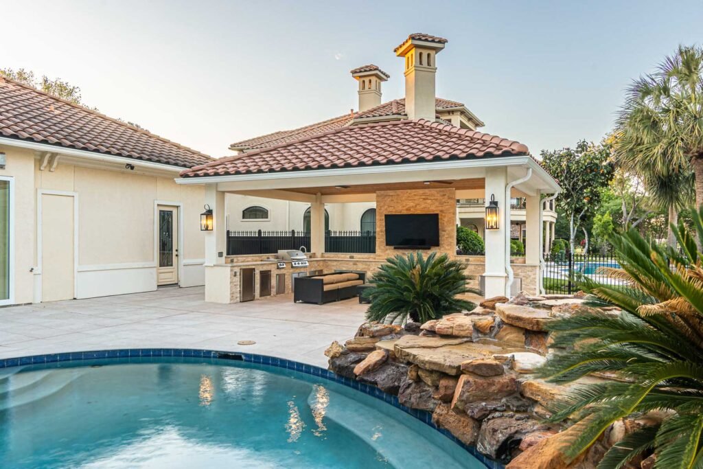 Tuscan Inspired Detached Hip-style Patio Cover